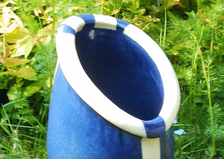 Blue/white pitcher pot | Judith Hobbs